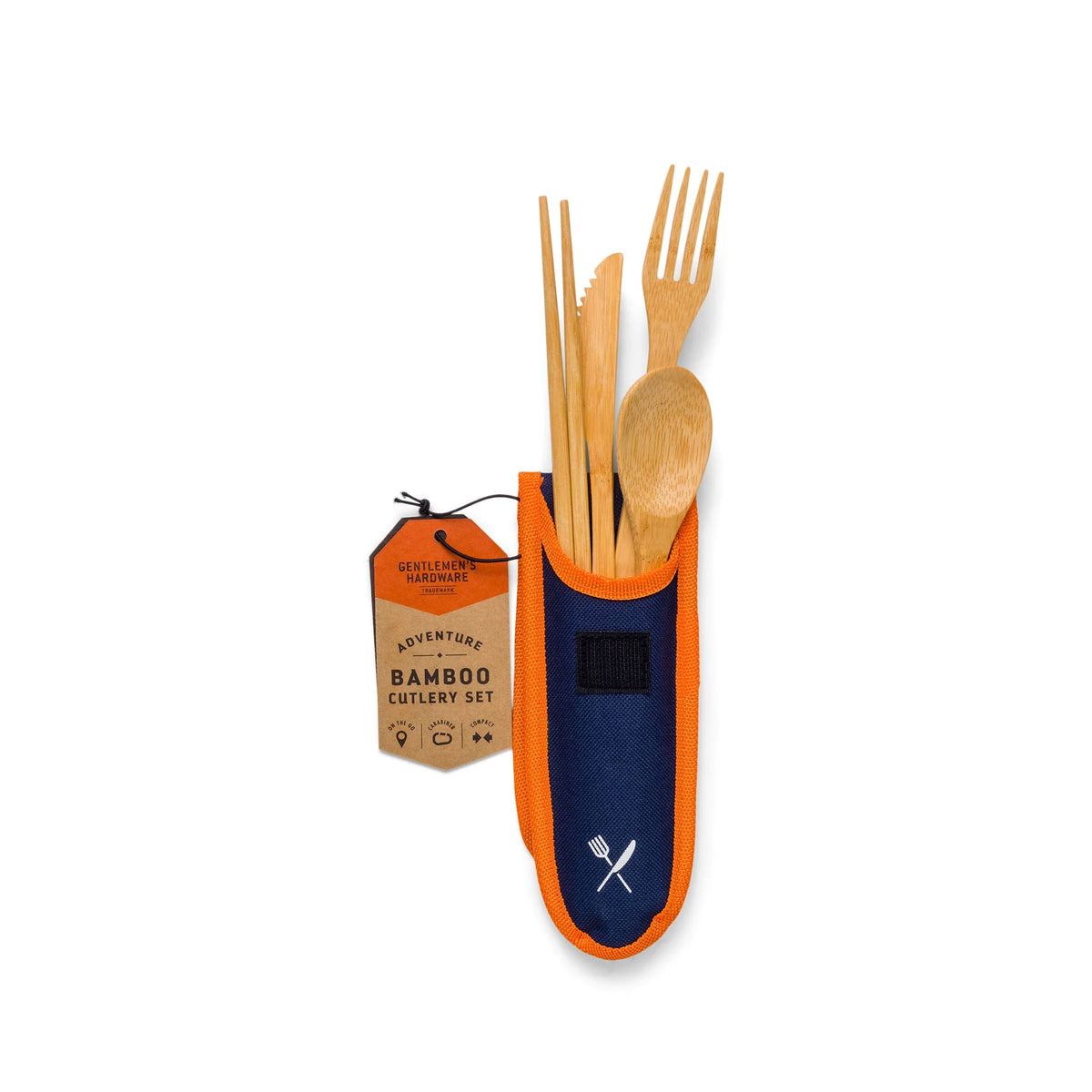 GENTLEMEN'S HARDWARE Travel Bamboo Cutlery Set PICNIC & HOLIDAYS - Zabecca Living