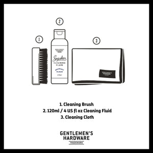 GENTLEMEN'S HARDWARE Travel Size Sneaker Cleaning Kit Mens Grooming - Zabecca Living