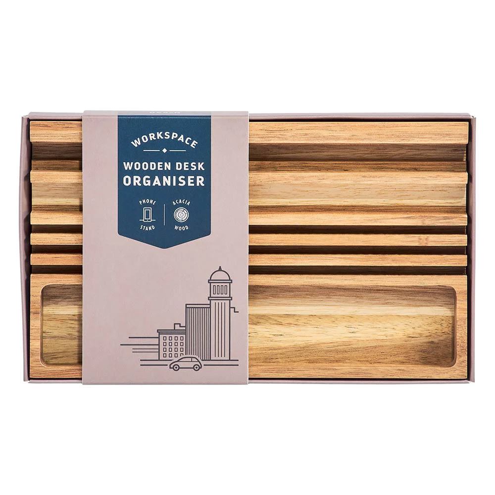 GENTLEMEN'S HARDWARE Wooden Desk Organiser Organisers - Zabecca Living