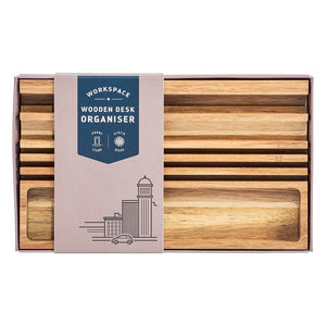 GENTLEMEN'S HARDWARE Wooden Desk Organiser Organisers - Zabecca Living