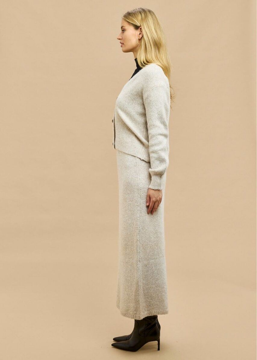 GYSETTE Paloma Knitted Cardigan - Oat Cardigan - Zabecca Living