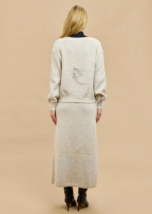 GYSETTE Paloma Knitted Cardigan - Oat Cardigan - Zabecca Living