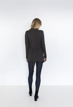 HUMIDITY LIFESTYLE Alexis Knit Jacket - Charcoal Cardigan - Zabecca Living