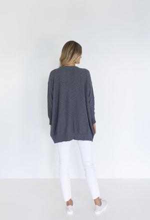 HUMIDITY LIFESTYLE Cruisin Cardi - Dark Grey Cardigan - Zabecca Living
