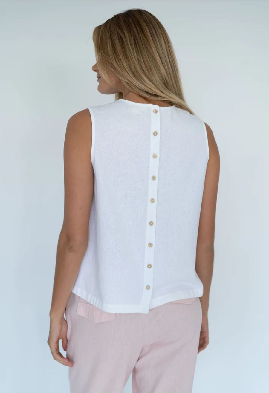 HUMIDITY LIFESTYLE Jade Top - White Shirts & Blouses - Zabecca Living