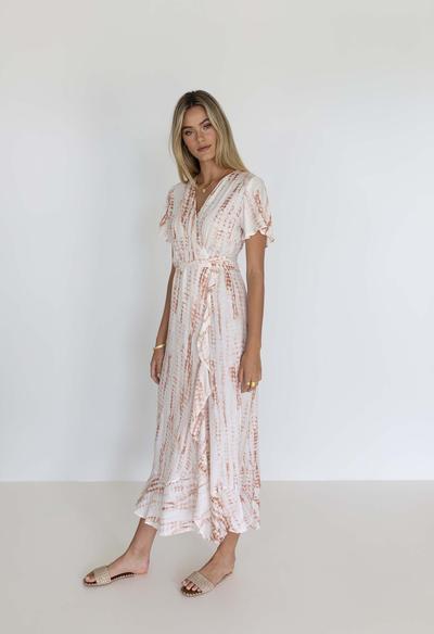 HUMIDITY LIFESTYLE Jessie Wrap Dress - Maple Dress - Zabecca Living