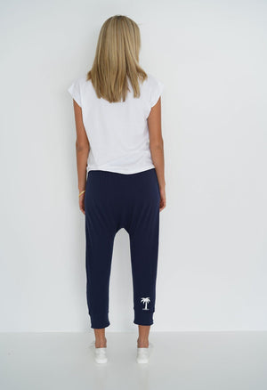 HUMIDITY LIFESTYLE Kick Back Pants - Navy PANTS - Zabecca Living