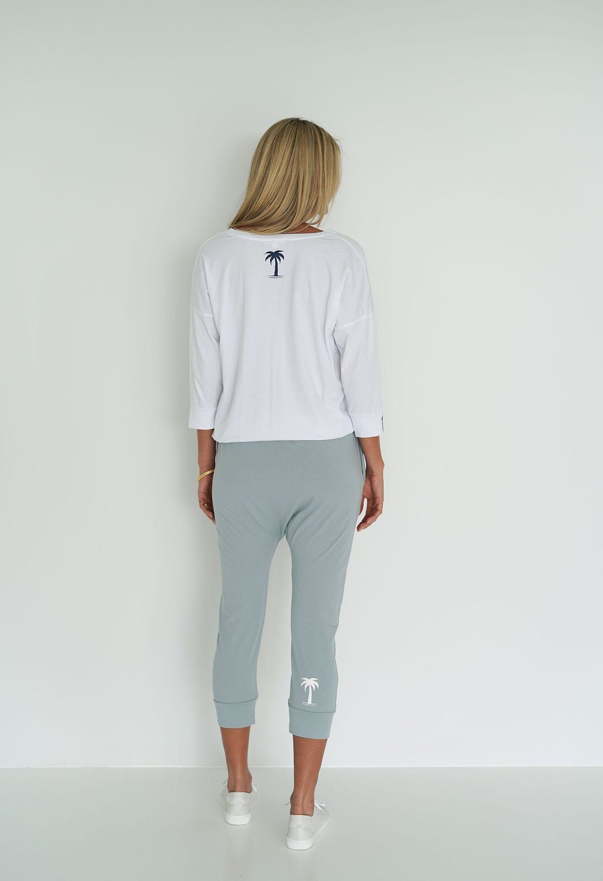 HUMIDITY LIFESTYLE Kick Back Pants - Sea Blue PANTS - Zabecca Living