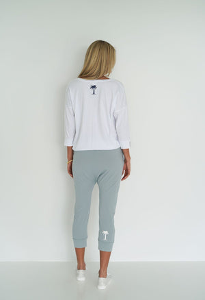 HUMIDITY LIFESTYLE Kick Back Pants - Sea Blue PANTS - Zabecca Living