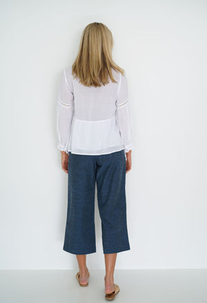 HUMIDITY LIFESTYLE Layla Blouse - White Shirts & Blouses - Zabecca Living