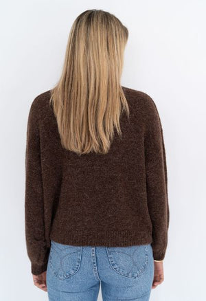 HUMIDITY LIFESTYLE Neve Jumper - Chocolate Jumpers + Knitwear - Zabecca Living