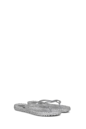ILSE JACOBSEN Ladies Thongs - Silver SANDAL - Zabecca Living
