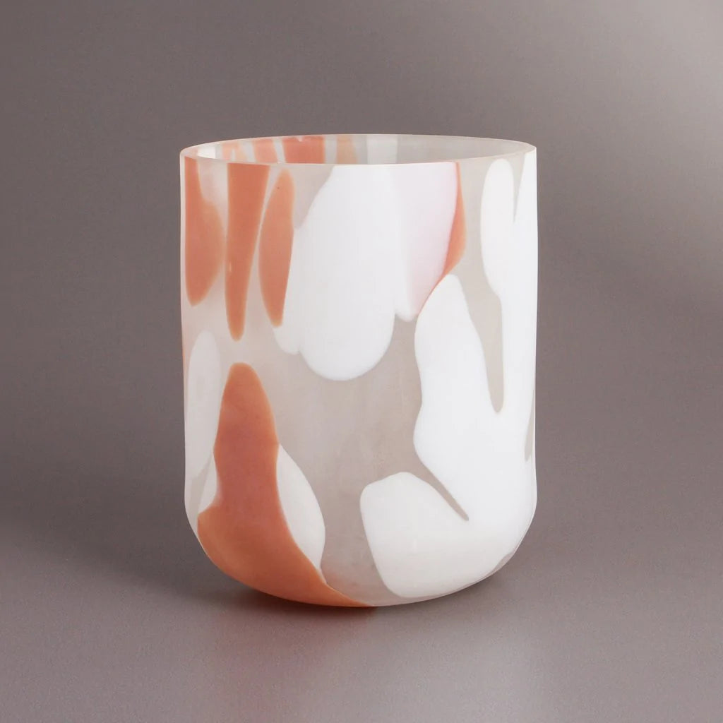 INDIGO LOVE Donna Glass Vase - Small VASE - Zabecca Living