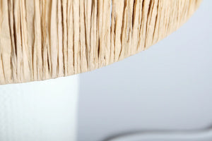 INDIGO LOVE Hacienda Table Lamp - White Lamp - Zabecca Living