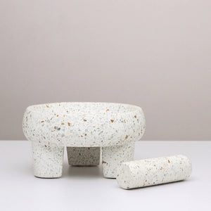 INDIGO LOVE Terrazzo Morta And Pestle mortar and pestle - Zabecca Living