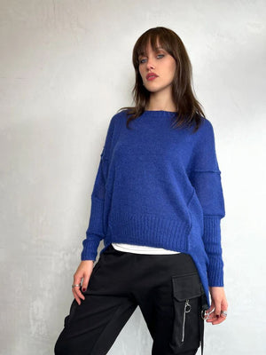 INZAGI Tokyo Knit - Blue Jumpers + Knitwear - Zabecca Living
