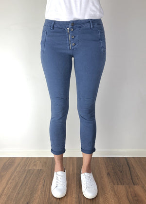 ITALIAN STAR Button Jeans - Airforce JEANS - Zabecca Living