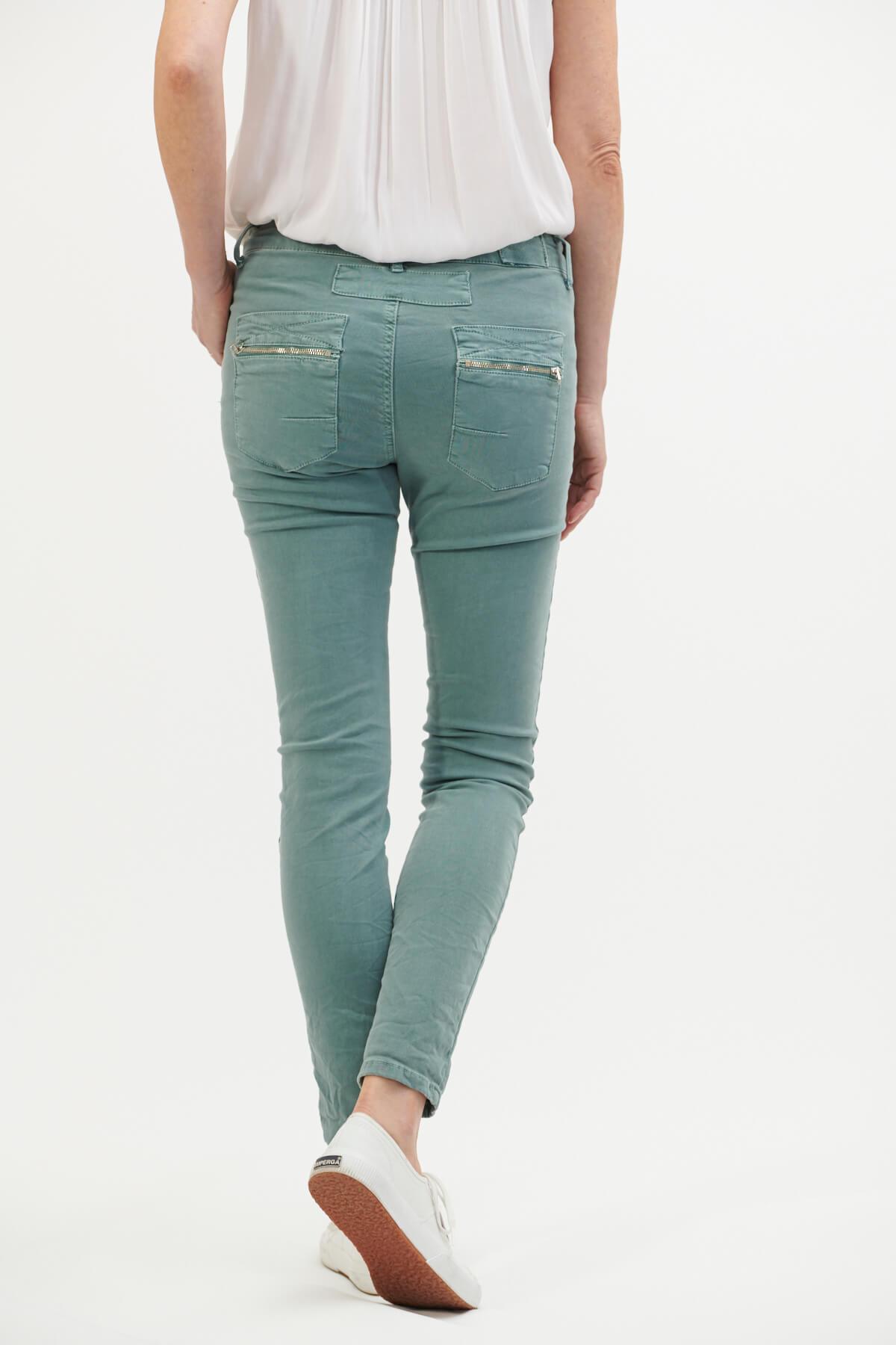 ITALIAN STAR Button Jeans - Aqua JEANS - Zabecca Living