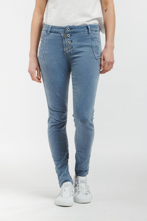 ITALIAN STAR Button Jeans - Bluestone JEANS - Zabecca Living