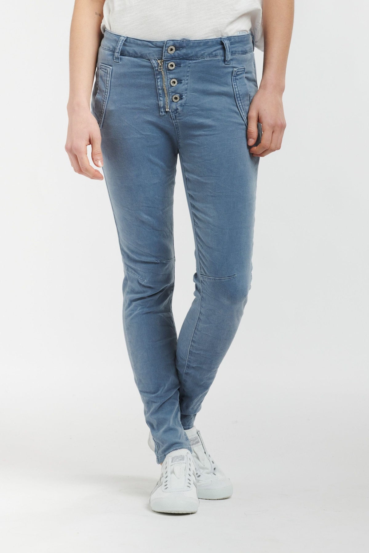 ITALIAN STAR Button Jeans - Bluestone JEANS - Zabecca Living