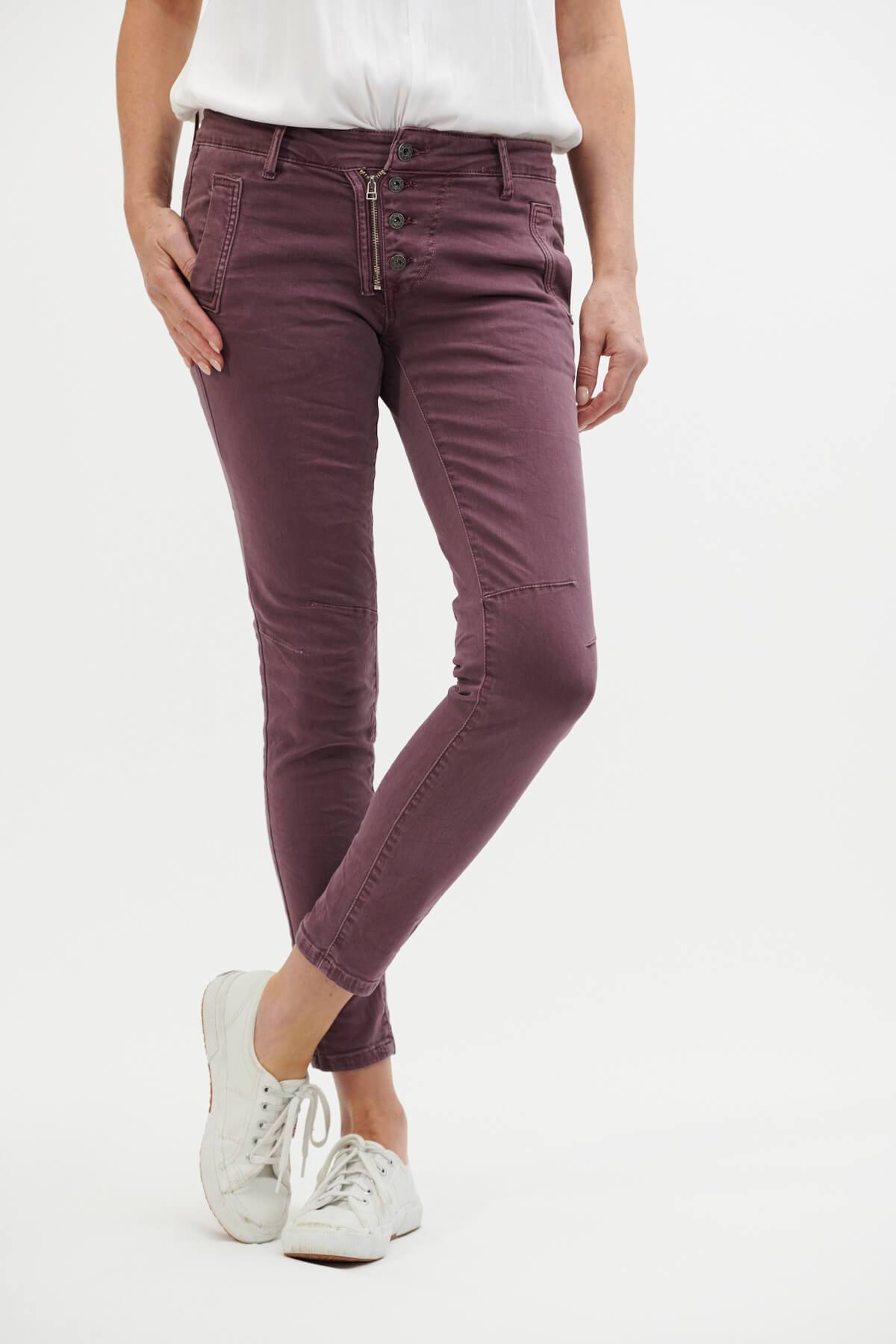 ITALIAN STAR Button Jeans - Grape Jeans - Zabecca Living