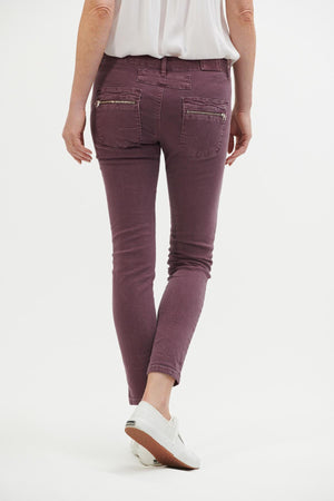 ITALIAN STAR Button Jeans - Grape Jeans - Zabecca Living