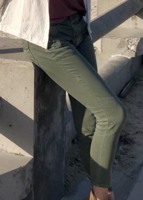 ITALIAN STAR Button Jeans - Moss JEANS - Zabecca Living