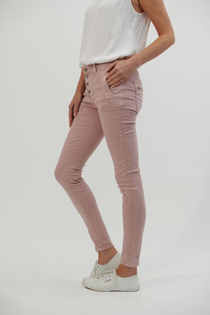 ITALIAN STAR Button Jeans - Musk JEANS - Zabecca Living