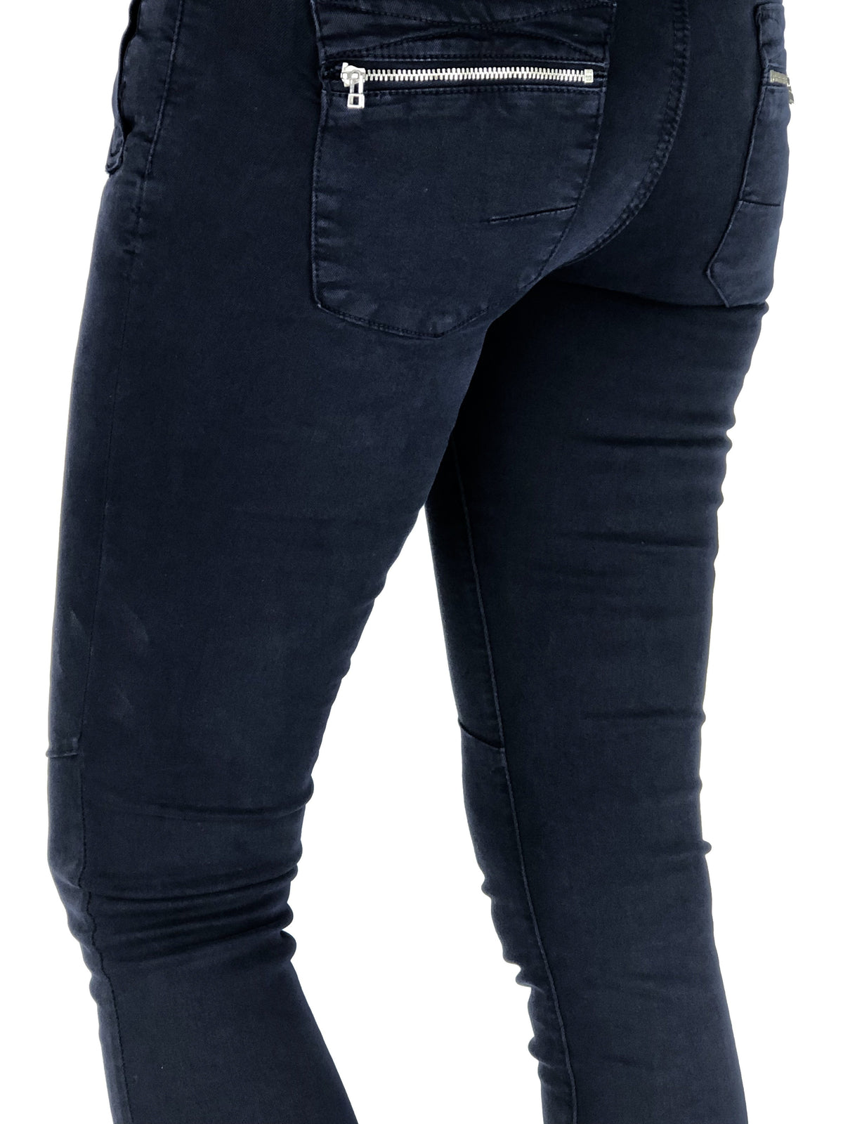 ITALIAN STAR Button Jeans - Navy JEANS - Zabecca Living