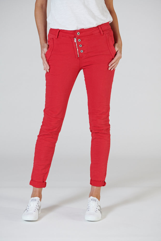 ITALIAN STAR Button Jeans - Scarlett JEANS - Zabecca Living