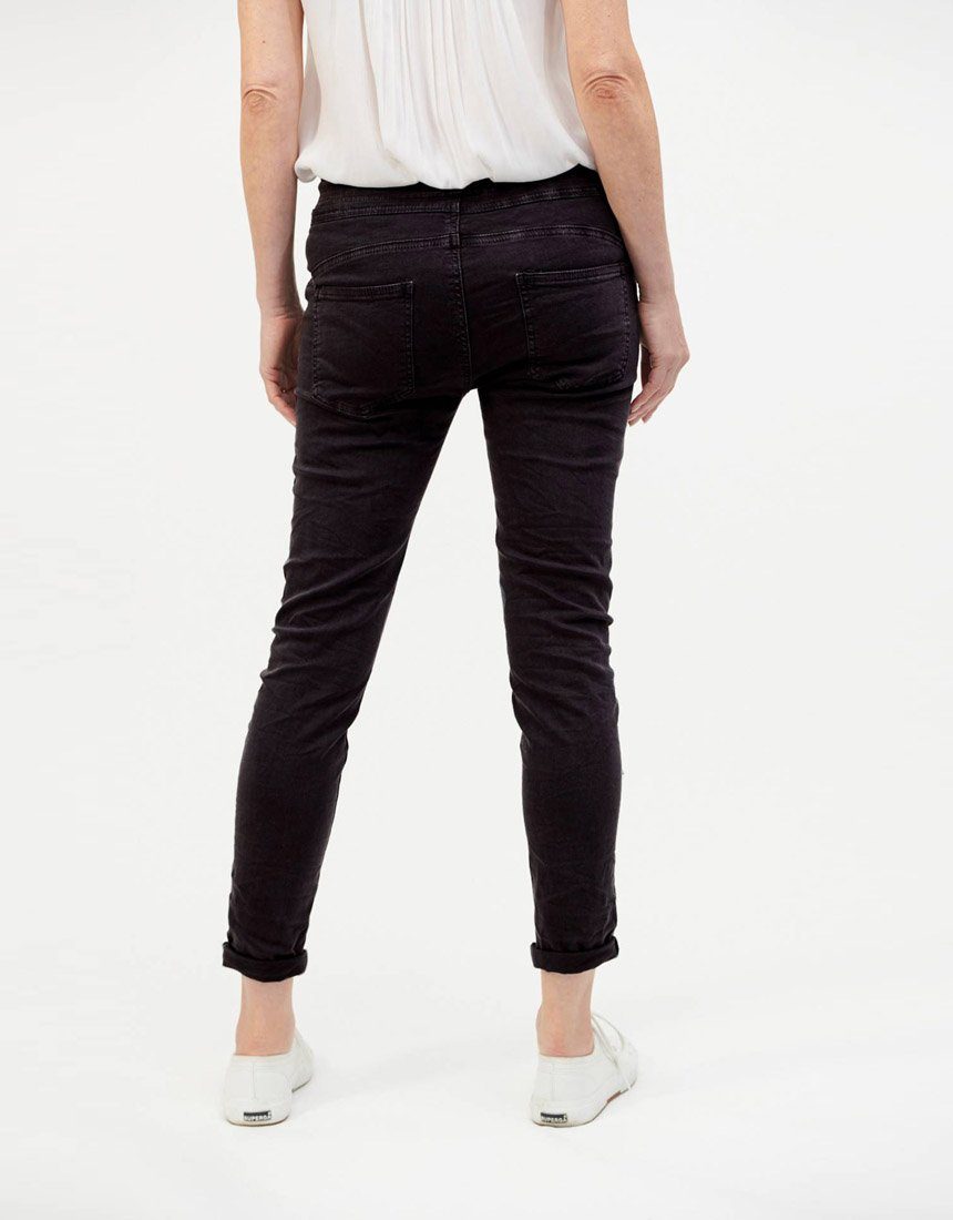 ITALIAN STAR Classic Drill Jogger - Black PANTS - Zabecca Living