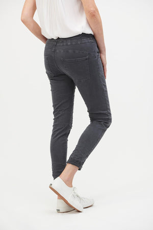 ITALIAN STAR Classic Drill Jogger - Charcoal PANTS - Zabecca Living