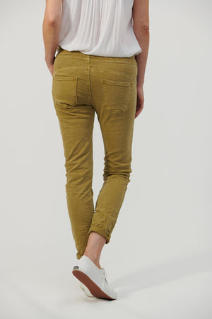 ITALIAN STAR Classic Drill Jogger - Clay PANTS - Zabecca Living