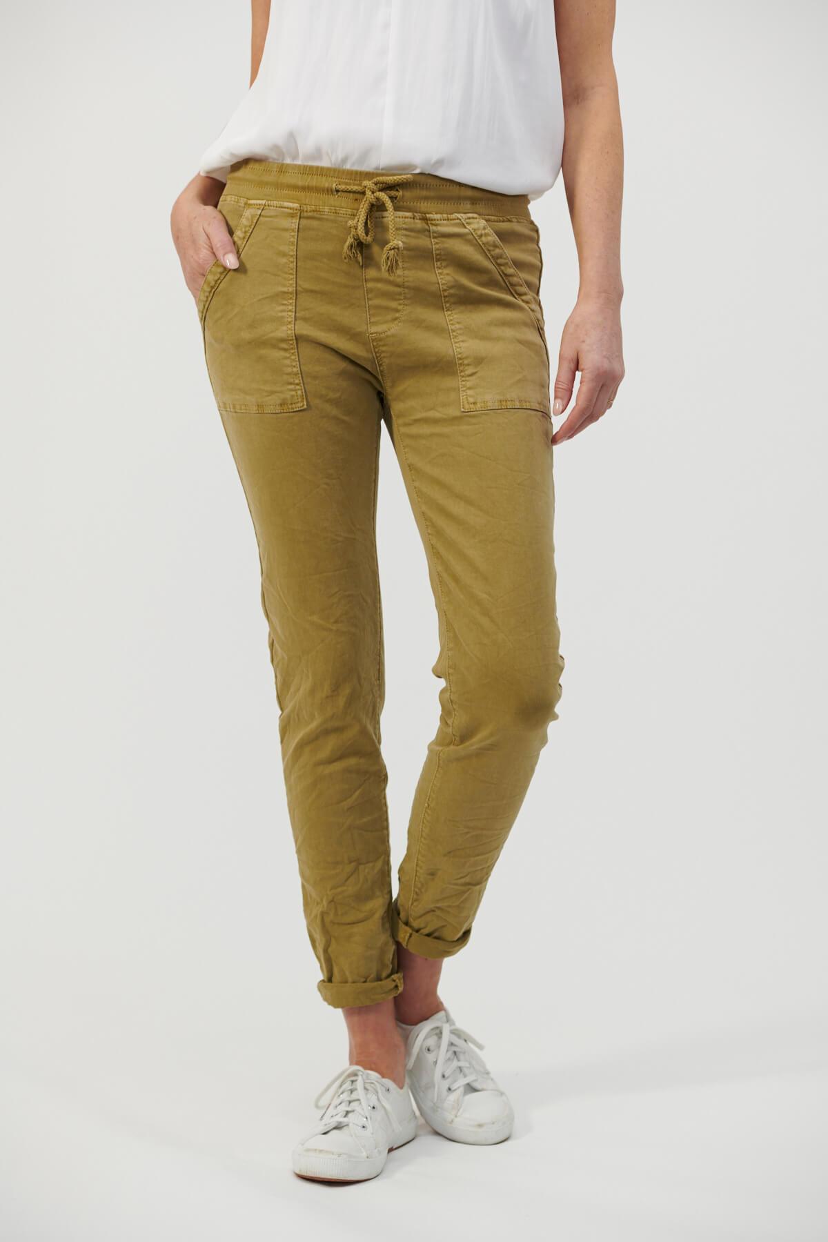 ITALIAN STAR Classic Drill Jogger - Clay PANTS - Zabecca Living