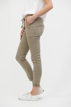 ITALIAN STAR Classic Drill Jogger - Elk PANTS - Zabecca Living