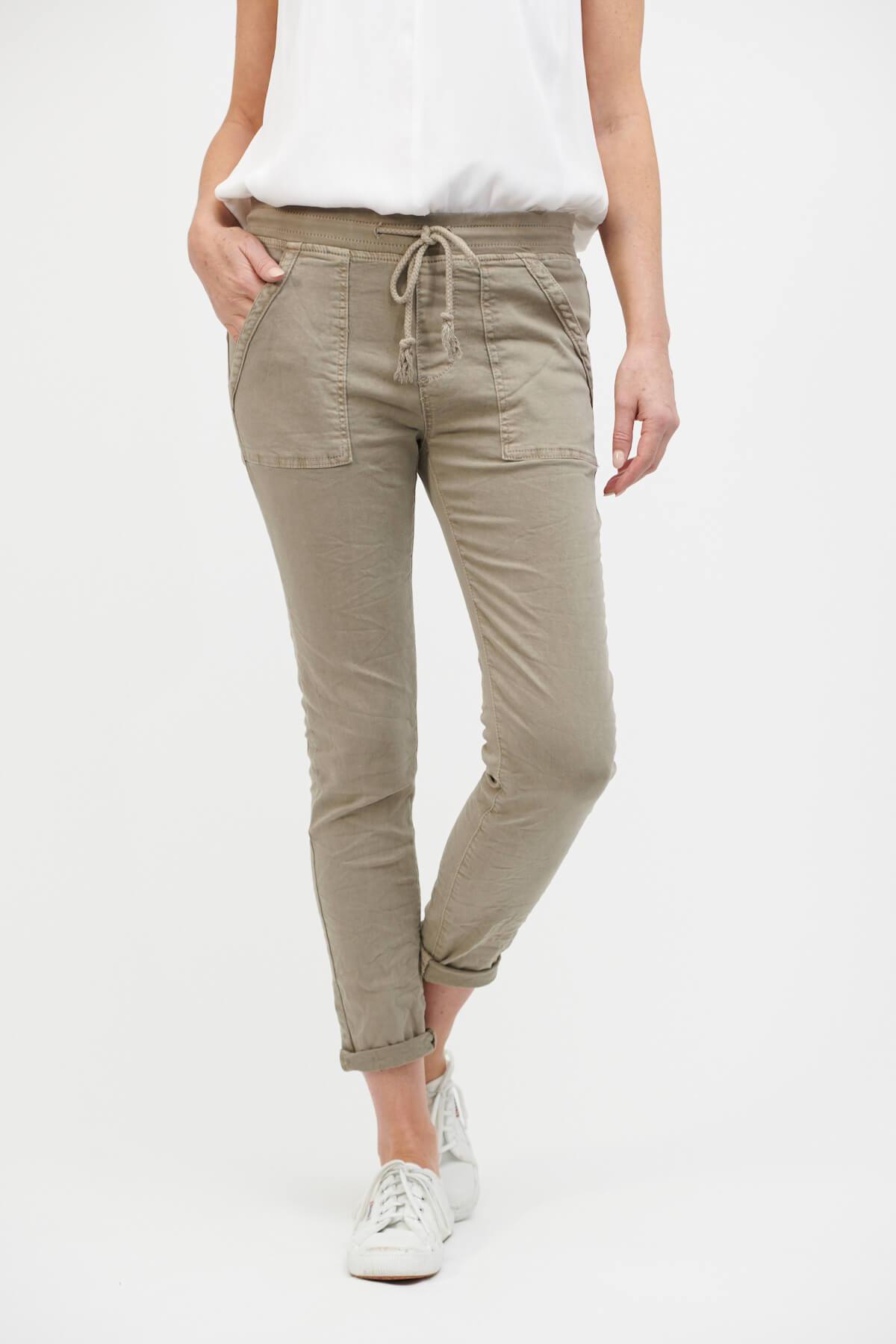 ITALIAN STAR Classic Drill Jogger - Elk PANTS - Zabecca Living