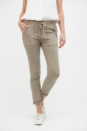 ITALIAN STAR Classic Drill Jogger - Elk PANTS - Zabecca Living