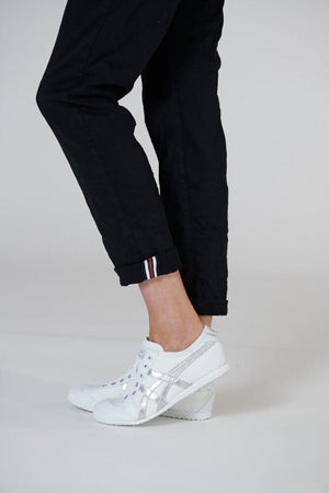 ITALIAN STAR Classic Polo Drill Jogger - Black PANTS - Zabecca Living