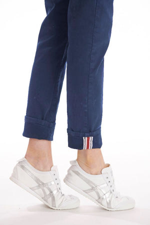 ITALIAN STAR Drill Jogger with Lurex Trim - Ink JEANS - Zabecca Living