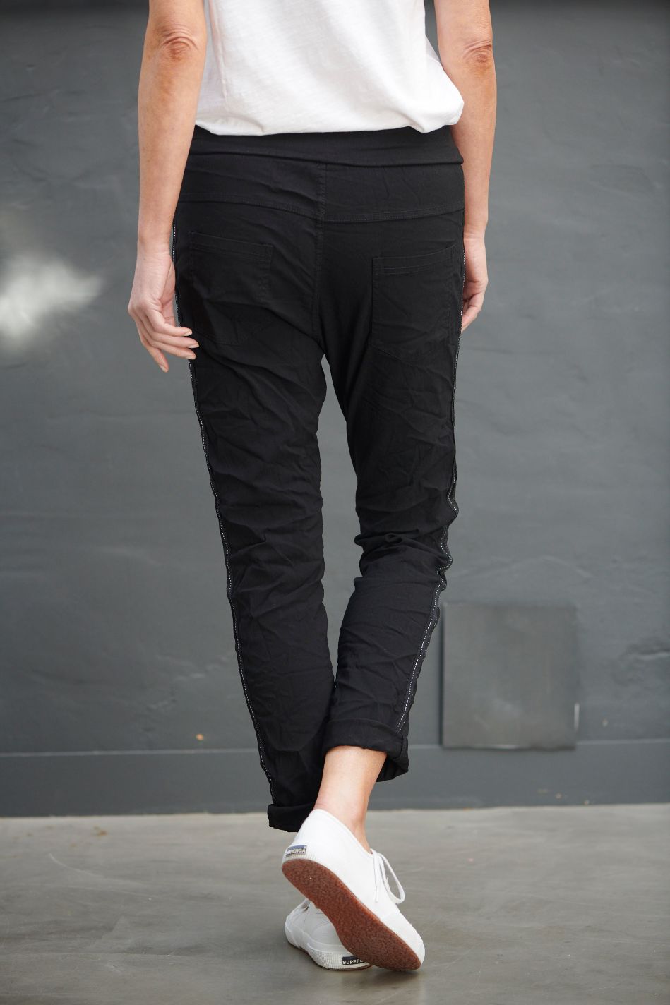 ITALIAN STAR Easywear Pant - Black PANTS - Zabecca Living