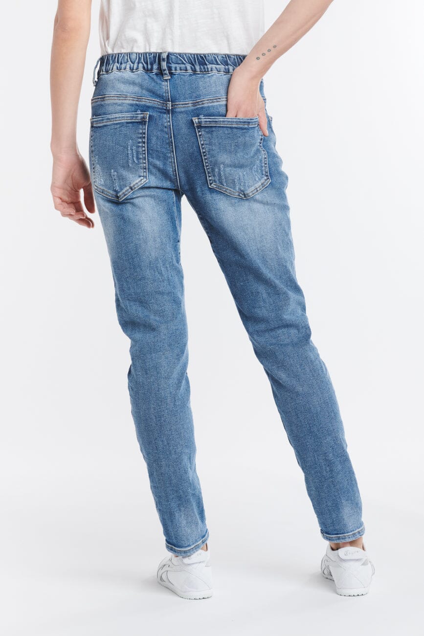 ITALIAN STAR Emma Stretch Jeans - Denim JEANS - Zabecca Living