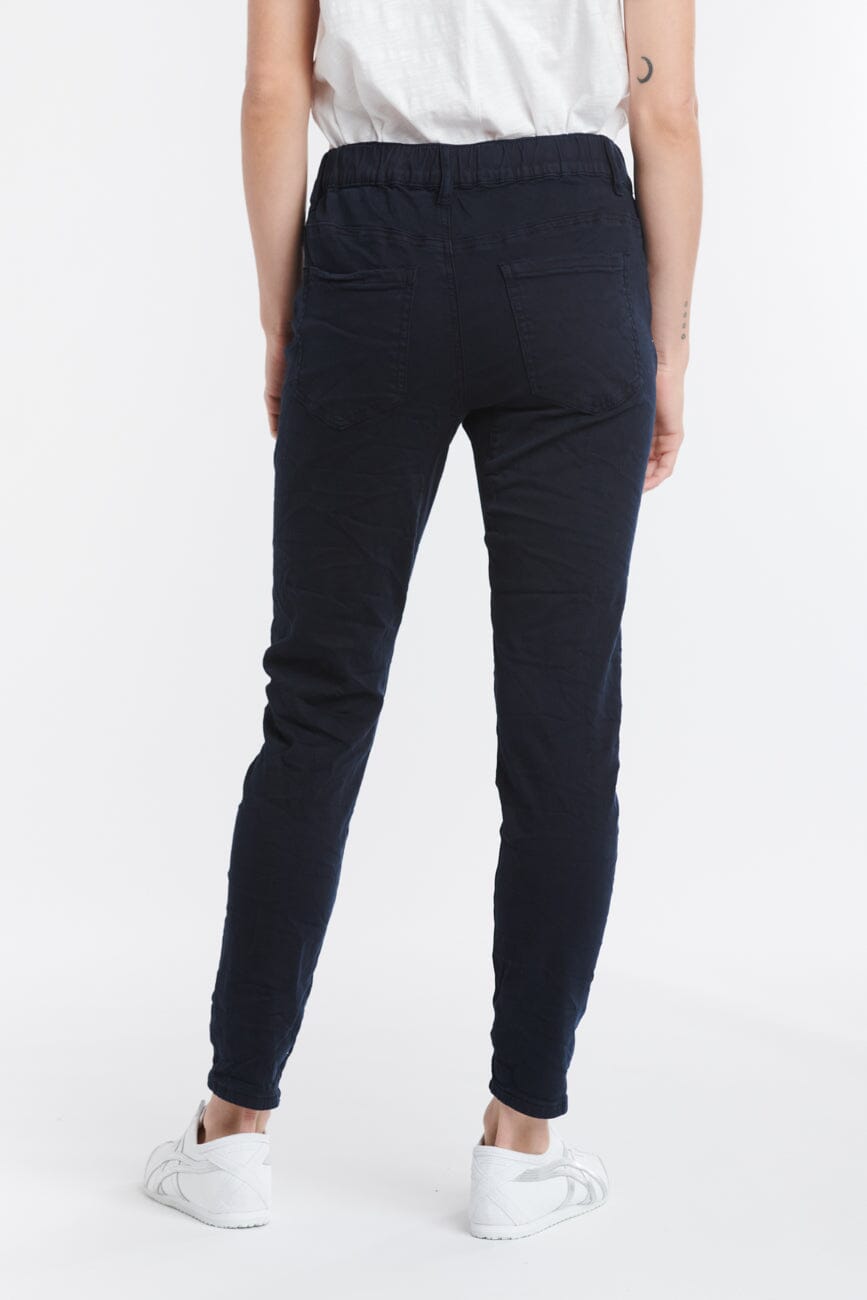 ITALIAN STAR Emma Stretch Jeans - Navy JEANS - Zabecca Living