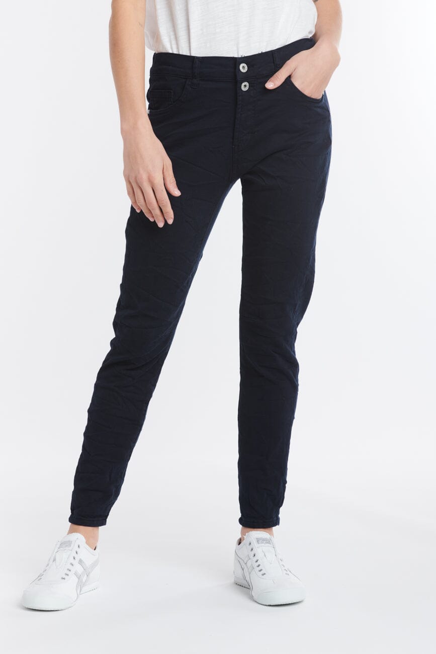 ITALIAN STAR Emma Stretch Jeans - Navy JEANS - Zabecca Living