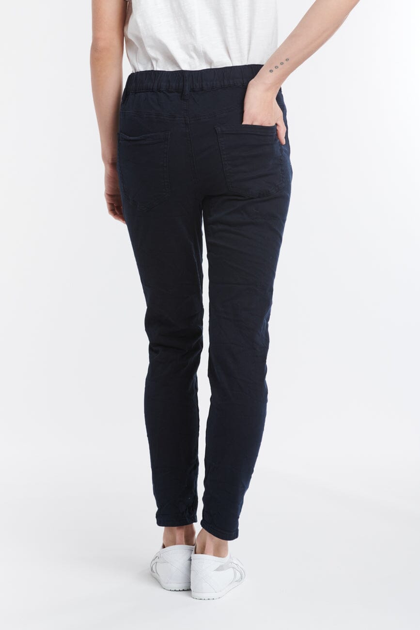 ITALIAN STAR Emma Stretch Jeans - Navy JEANS - Zabecca Living