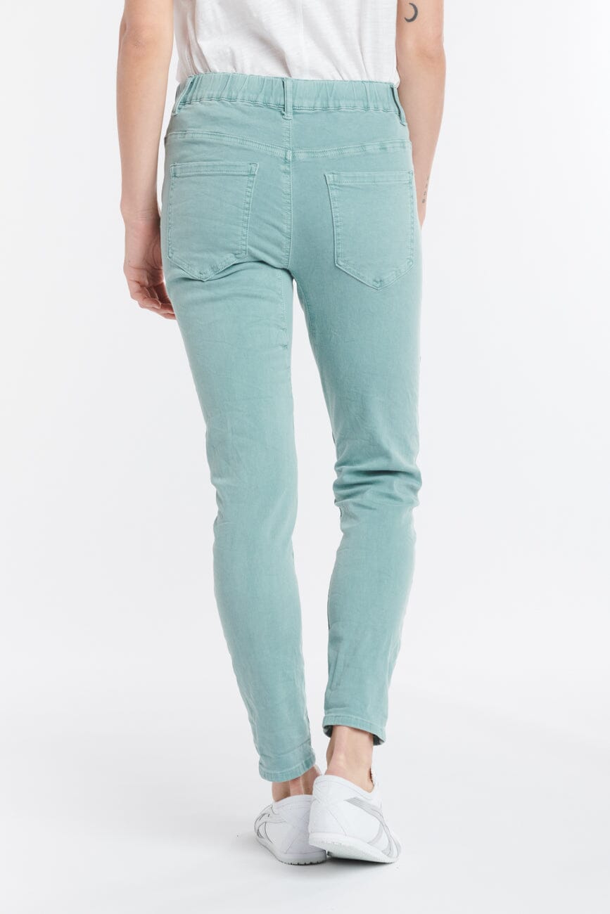 ITALIAN STAR Emma Stretch Jeans - Seafoam JEANS - Zabecca Living