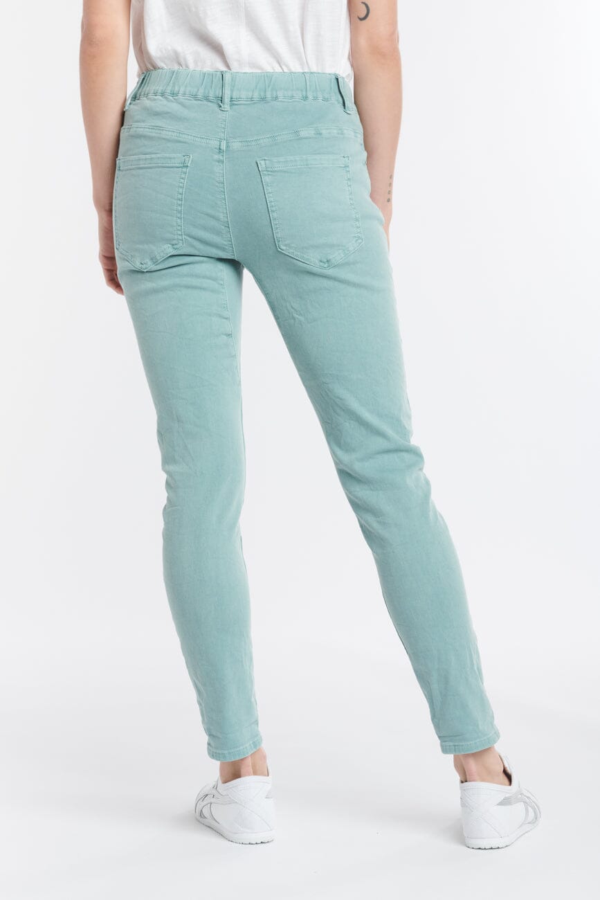 ITALIAN STAR Emma Stretch Jeans - Seafoam JEANS - Zabecca Living