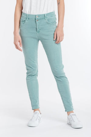 ITALIAN STAR Emma Stretch Jeans - Seafoam JEANS - Zabecca Living