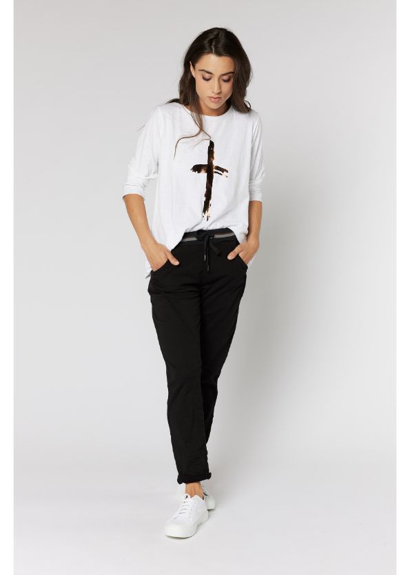 ITALIAN STAR Hot Cross Long Sleeve Tee - Bronze Long Sleeve Tees - Zabecca Living