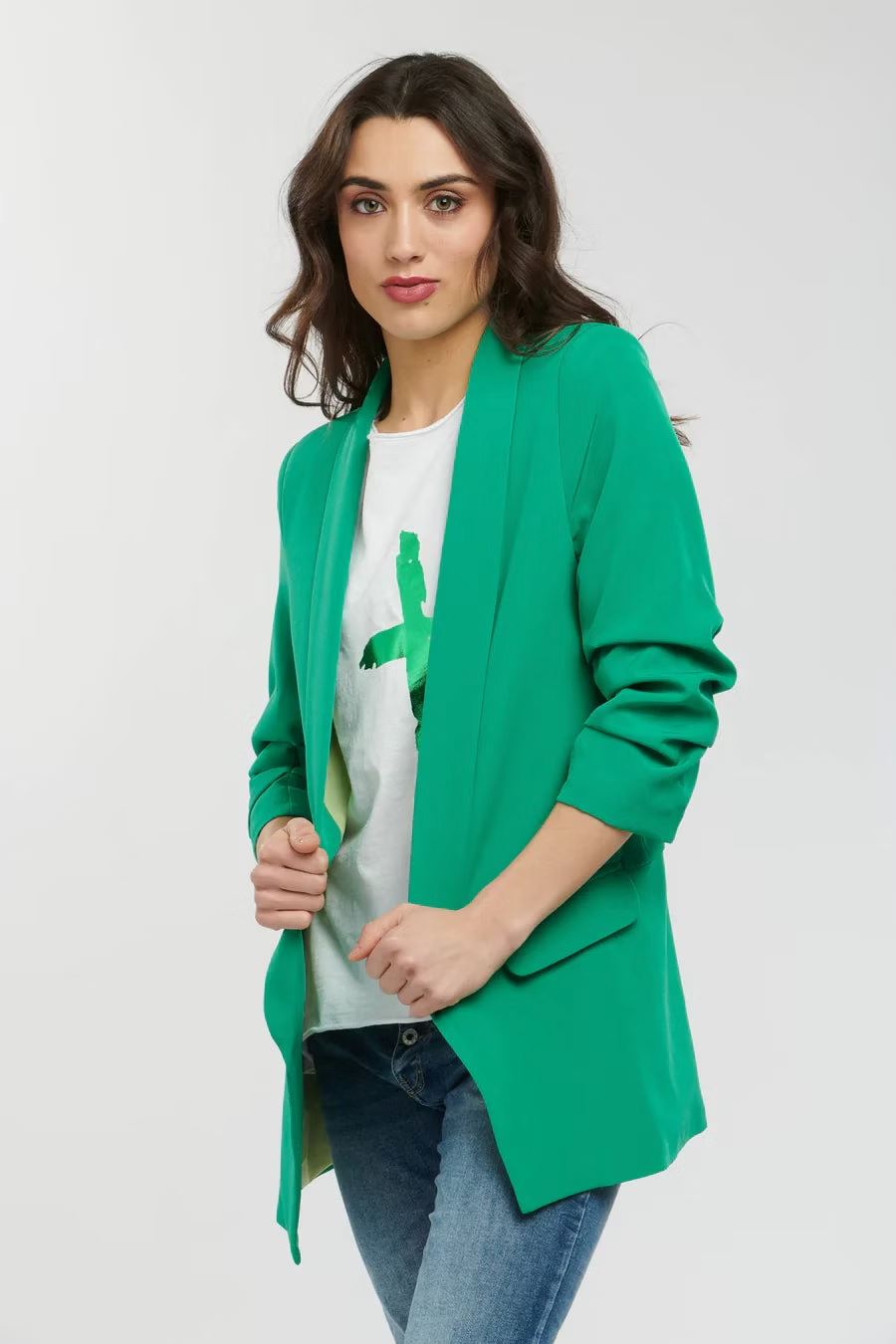 ITALIAN STAR Hot Cross Long Sleeve Tee - Gucci Green Long Sleeve Tee - Zabecca Living