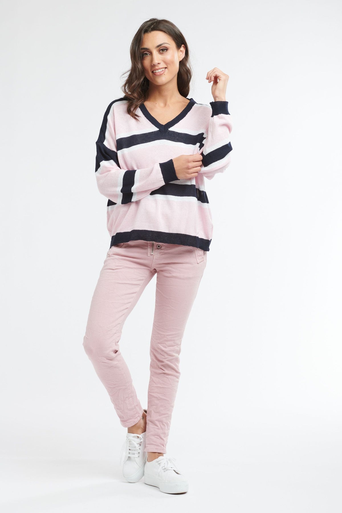ITALIAN STAR Ivy Knit - Pink Jumpers + Knitwear - Zabecca Living